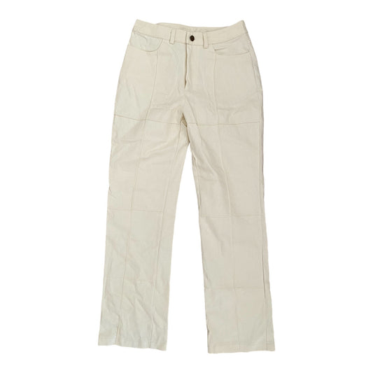 Off white pants on a white background