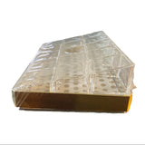 Side of cosmetic tray