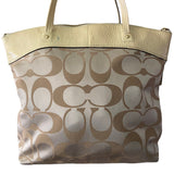 Close up of Coach purse