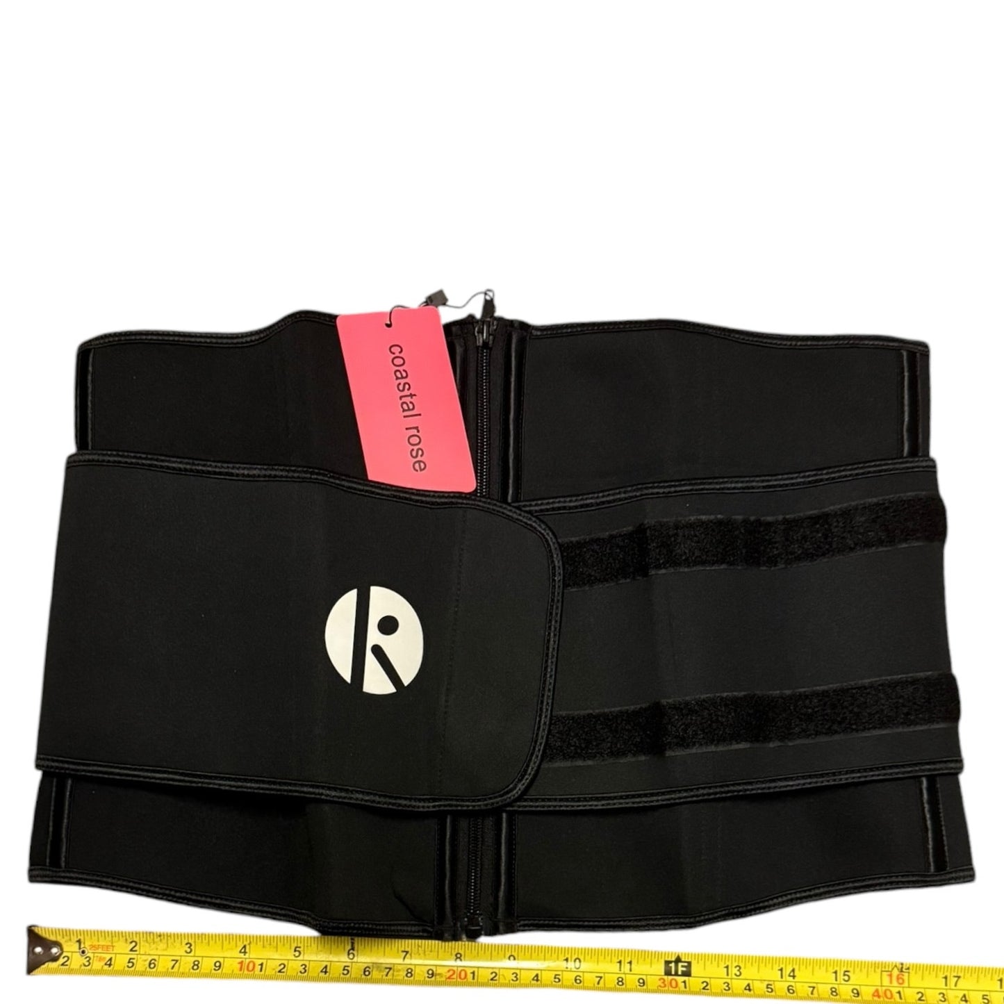 Length of waist trainer while closed