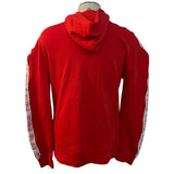 Back of red hoodie