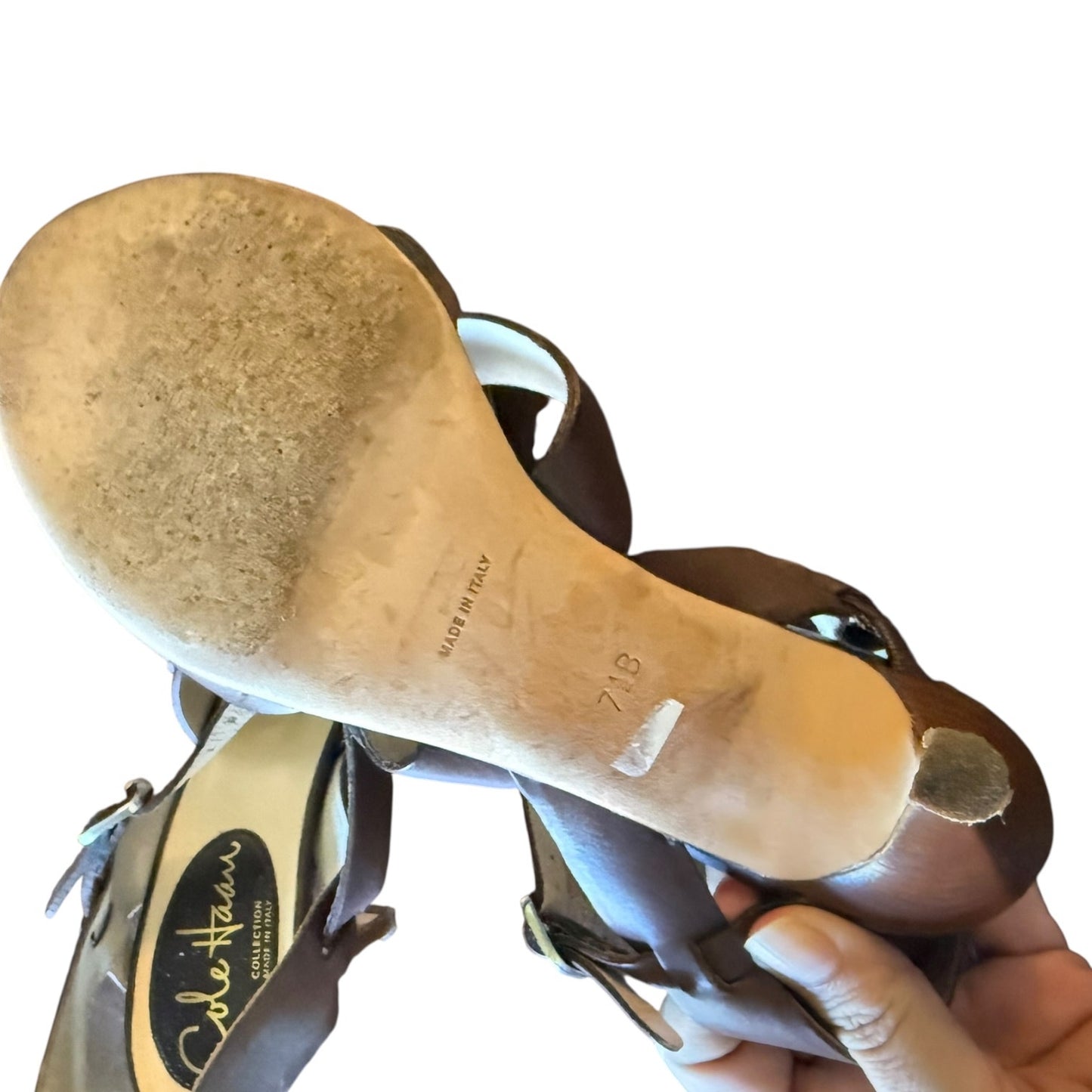 Bottom of Cole Haan shoes