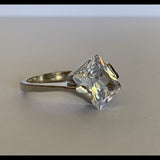 Front side view of faux diamond ring 2