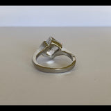 Back of faux diamond ring