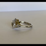 Side view of faux diamod ring 2