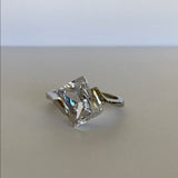 Front of faux diamond ring