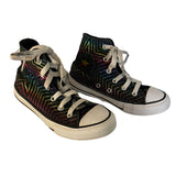 Front side of rainbow converse sneakers 2