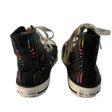 Back of rainbow converse sneakers 