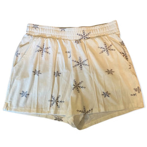 cozie by pink rose white velour shorts front