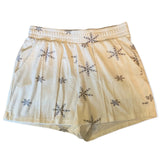 cozie by pink rose white velour shorts front