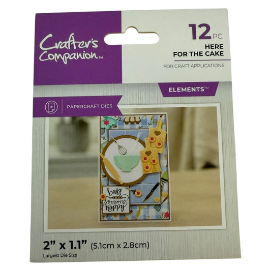 Packaging of Crafter's Companion papercraft dies with a sample design on a white background