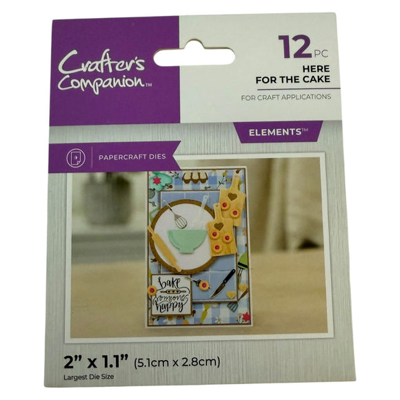 Packaging of Crafter's Companion papercraft dies with a sample design on a white background