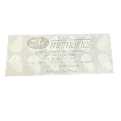 Creative Memories sticker sheet on a white background