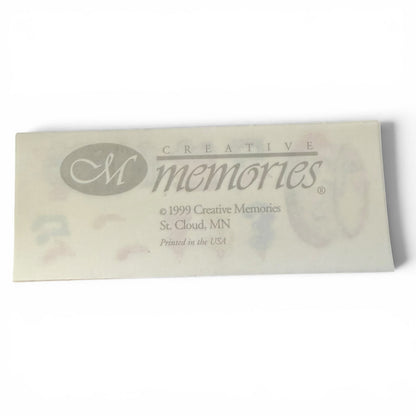 Creative Memories sticker sheet on a white background