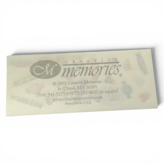 Product packaging with 'Creative Memories' branding on a white background