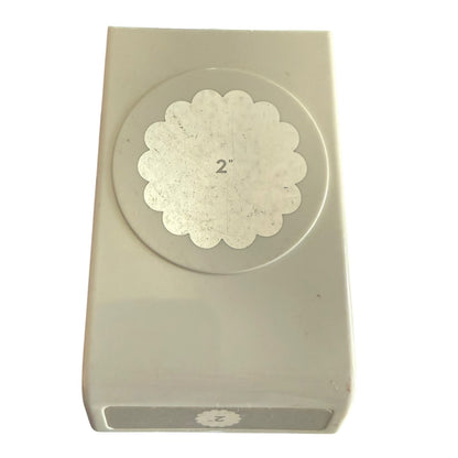 EK 2" Large Paper Punch Scalloped Circle Flower Crafting Card Making