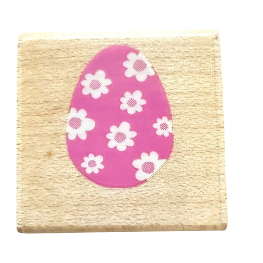 Hero Arts Easter Egg With Flowers Crafting Card Making Mounted Rubber Stamp