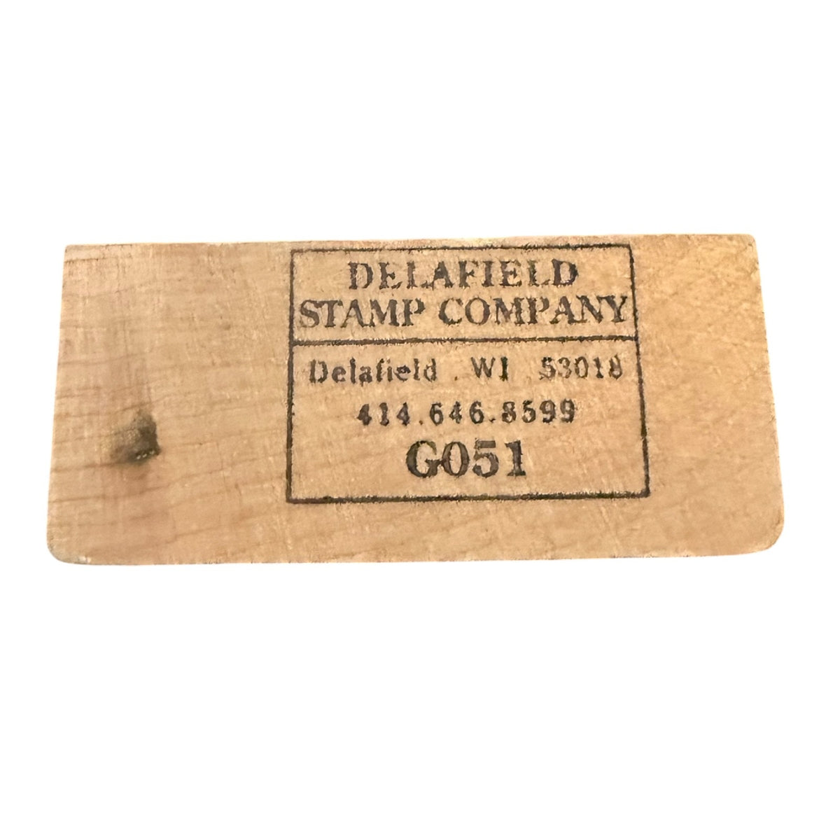 Delafield Stamp Company Large Pig Playing In Mud Happy G051 Rubber Stamp