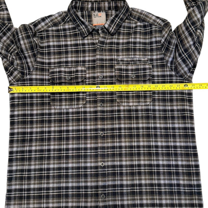 5.11 Tactical Plaid Cotton Flannel Shacket Size XL