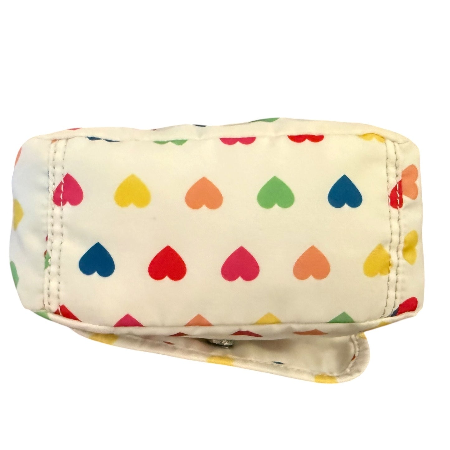 Kipling Sabian White Rainbow Multicolor Adjustable Crossbody Purse