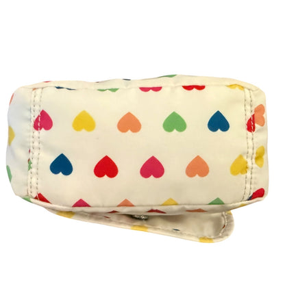 Kipling Sabian White Rainbow Multicolor Adjustable Crossbody Purse