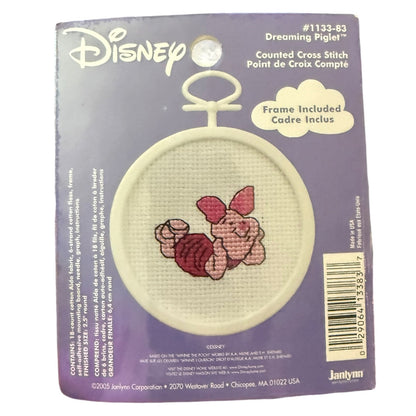 Disney Janlynn Dreaming Pooh & Friends Piglet 2005 Cross Stitch 1133-83