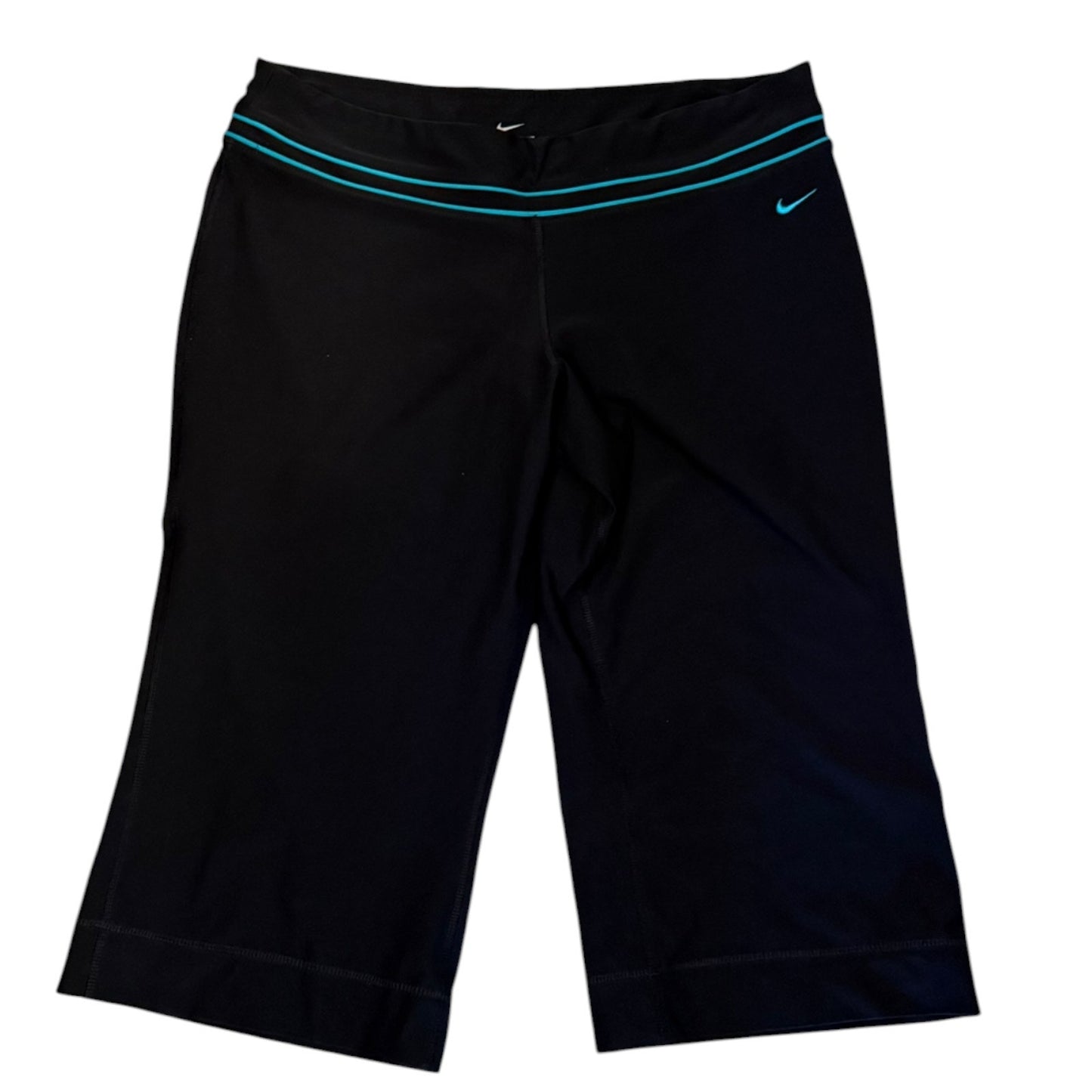 Nike Dri Fit Black Stretch Knee High Capri Workout Pants Size XL