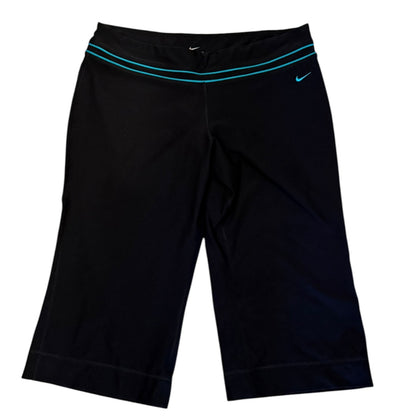 Nike Dri Fit Black Stretch Knee High Capri Workout Pants Size XL