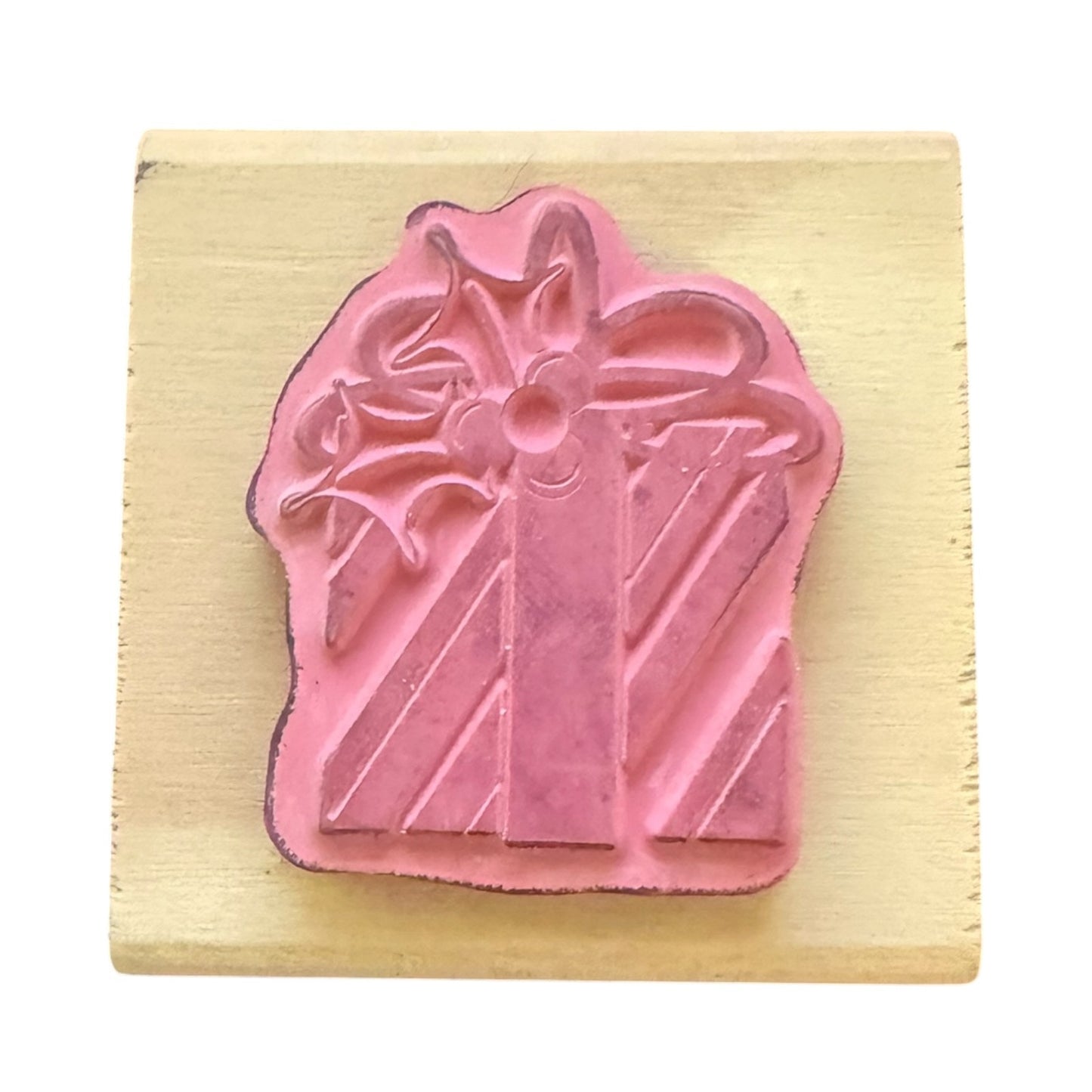 Craft Smart Christmas Present Rubber Stamp 115464