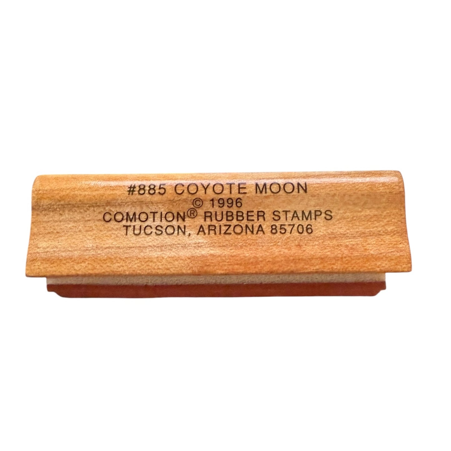 Comotion Vintage 1996 Coyote Moon 885 Rubber Stamp