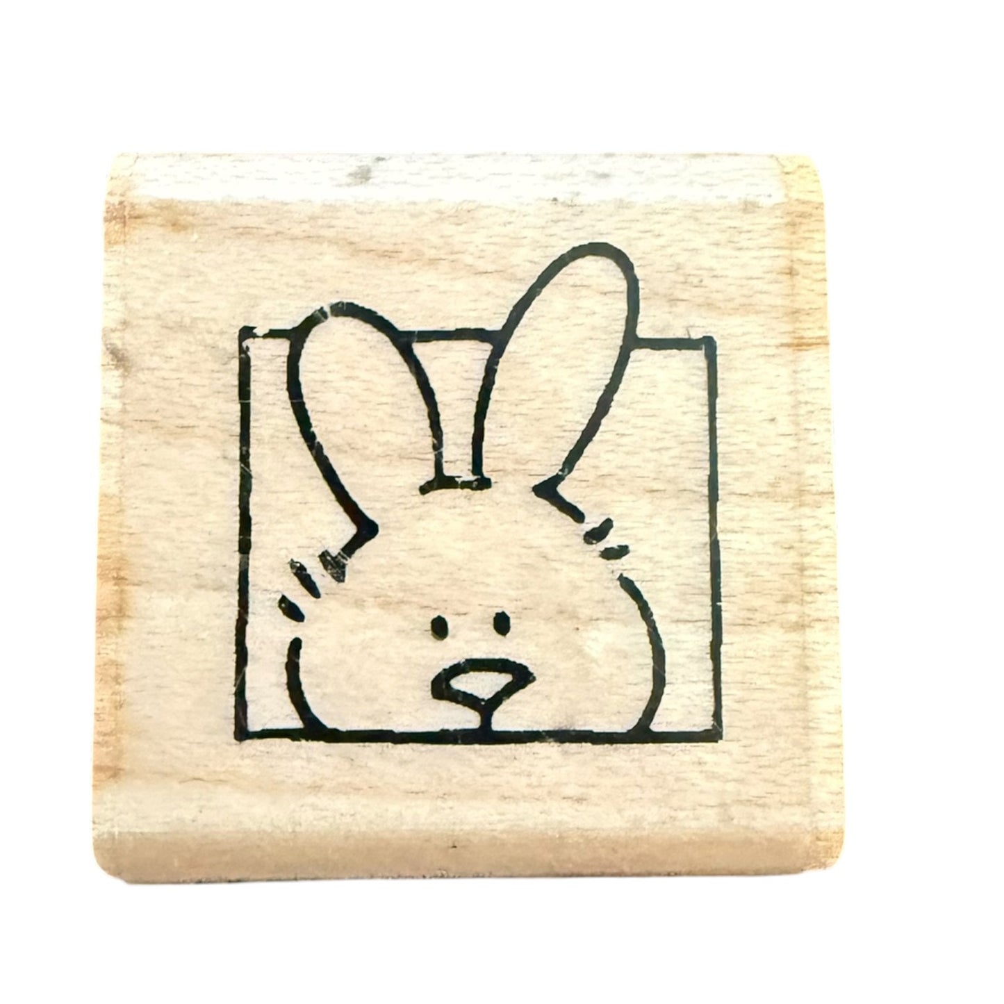 Stampendous! Peeking Bunny Rabbit Crafting A204 Rubber Stamp