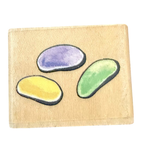 Rubber Stampede 3 Jelly Beans Rubber Stamp 2689B