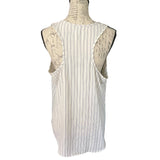 daily ritual white striped back of shirt