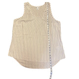 daily ritual white striped tank length