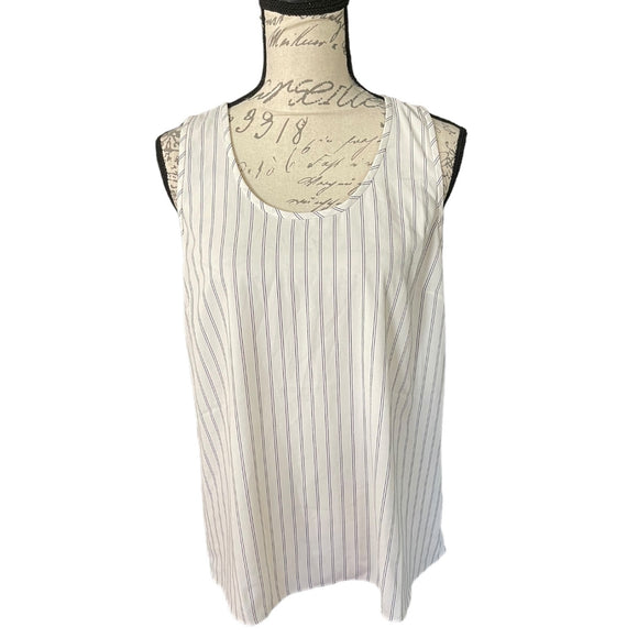 daily ritual white striped shirt front