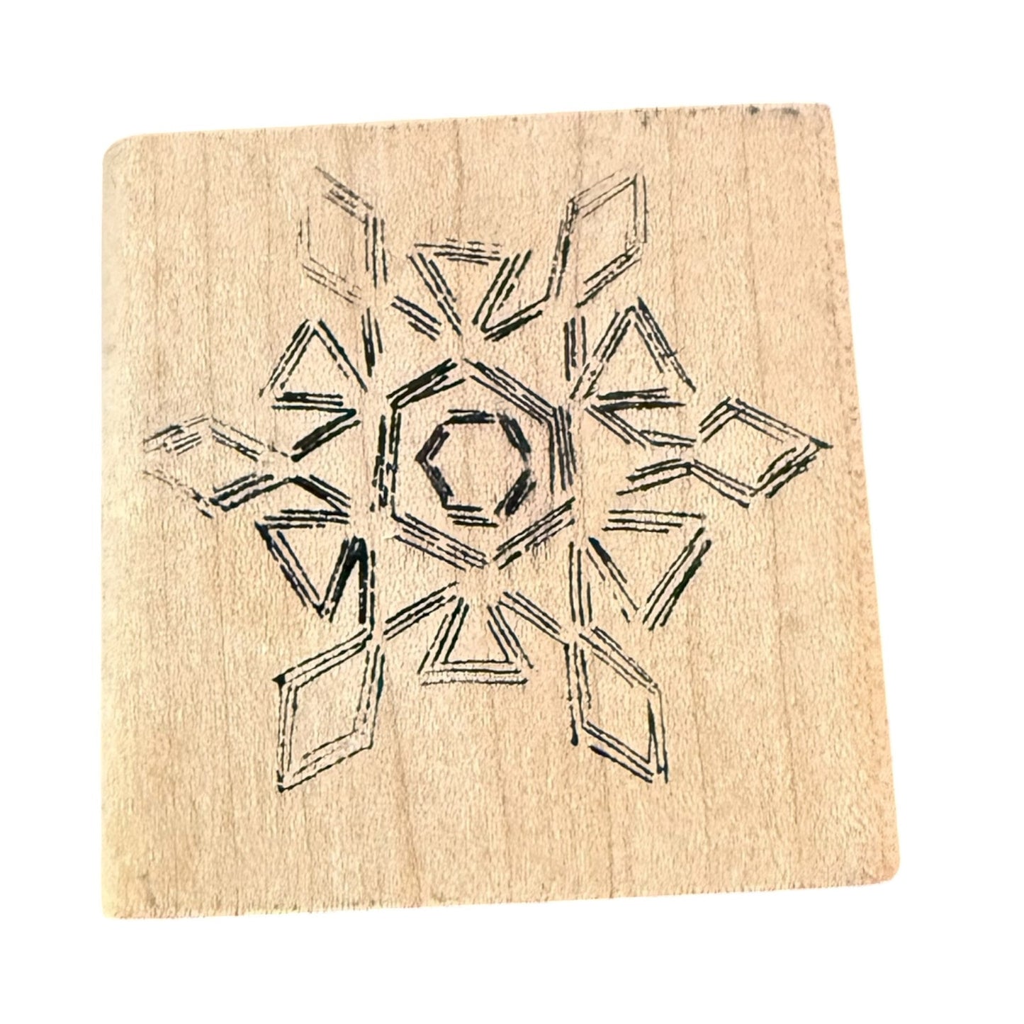 Magenta Snowflake Snow 02096-G Rubber Stamp
