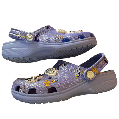 Crocs Disney Parks Purple 100th Anniversary Clog Shoe Size M 5 W 7