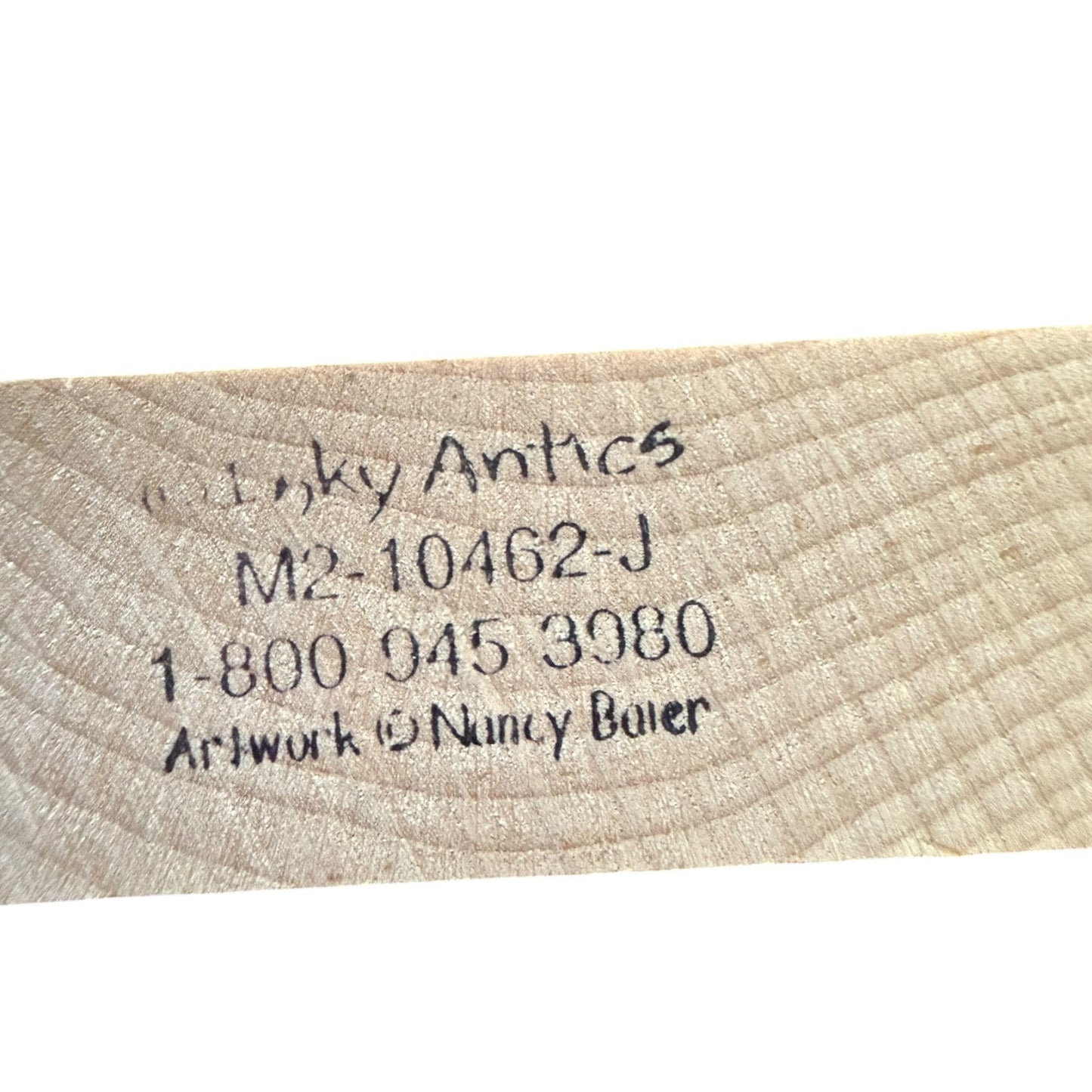 Inky Antics Nancy Baier Foliage Log Scene With Flowers M2-10462J Rubber Stamp