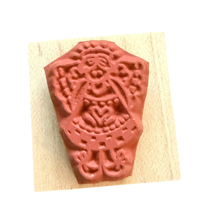 Penny Black 1995 Angel Christmas Folk Art 546A Mini Rubber Stamp