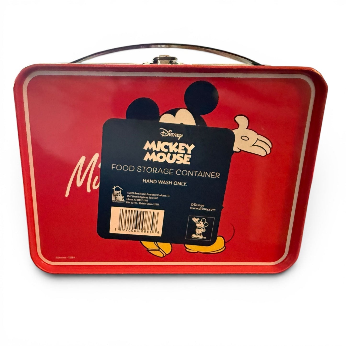 Disney Mickey Mouse Minnie Metal Lunch Pail Box Container
