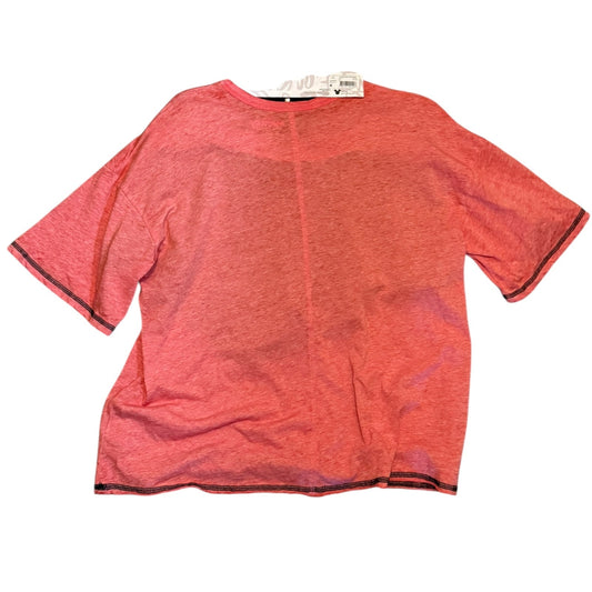 Back of Red pajama t-shirt on a white background