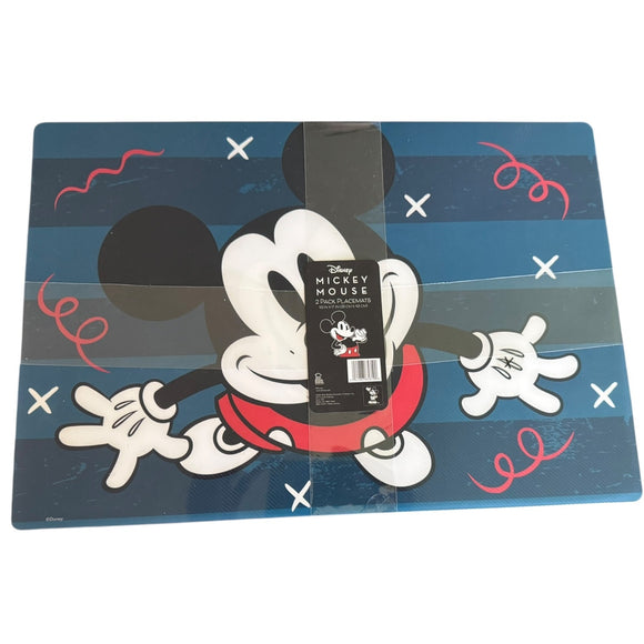 Disney Mickey Mouse Smiling Set Of 2 Reusable Placemats