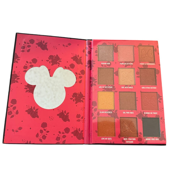 Interior of Minnie Mouse eyeshadow pallet