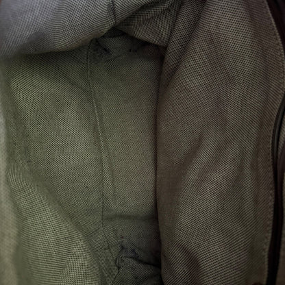 Interior of purse with a focus on texture and color.