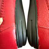 Glue on red shoes