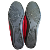 Bottom of red shoes