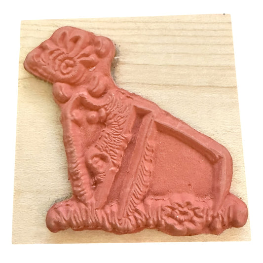 Penny Black Hedgehog In Flower Pot Bee Happy 1724E Rubber Stamp
