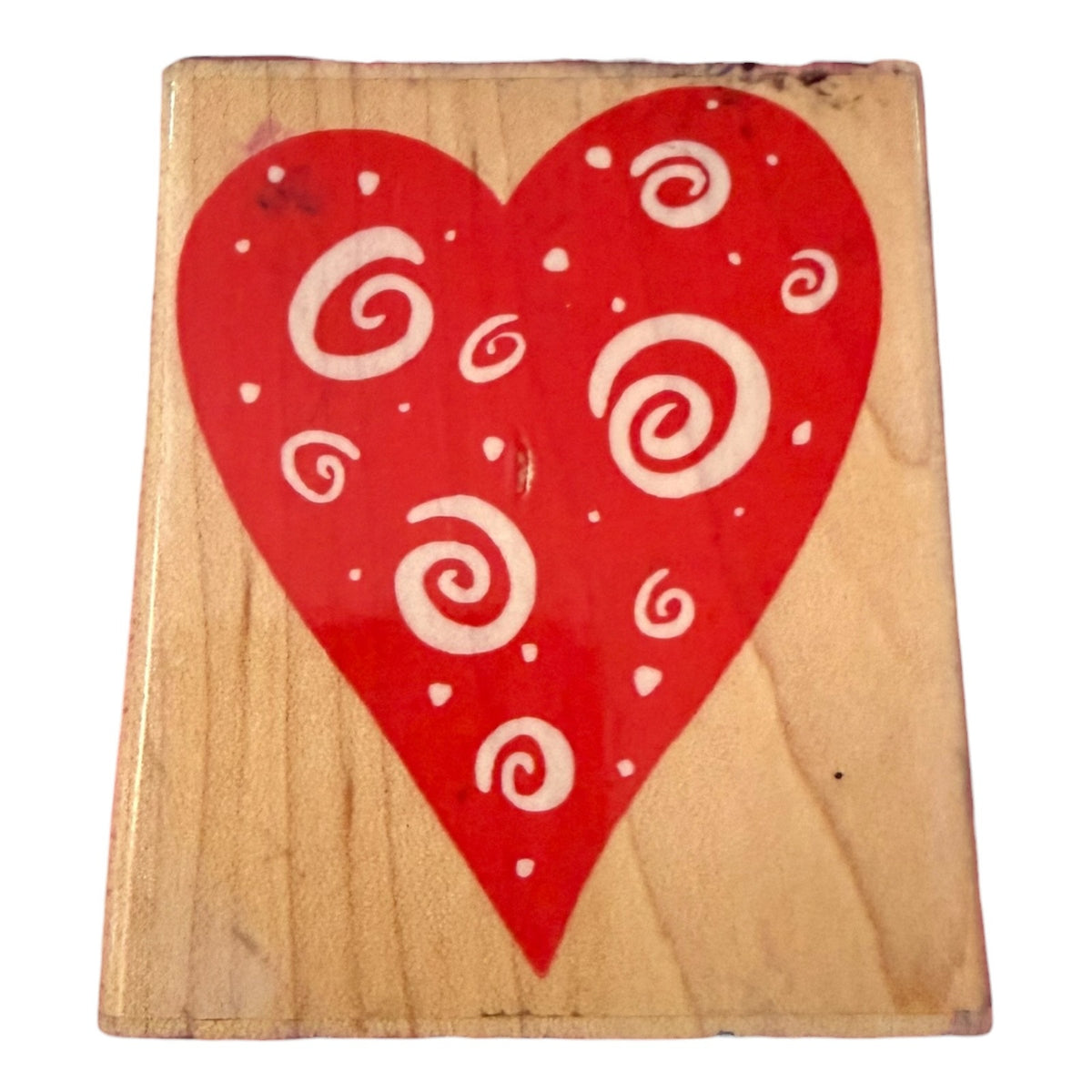 Hero Arts F1137 Swirl Heart Crafting Card Making Rubber Stamp