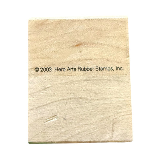Hero Arts Easter Egg With Dots Waves Crafting Card Making Mounted Rubber Stamp