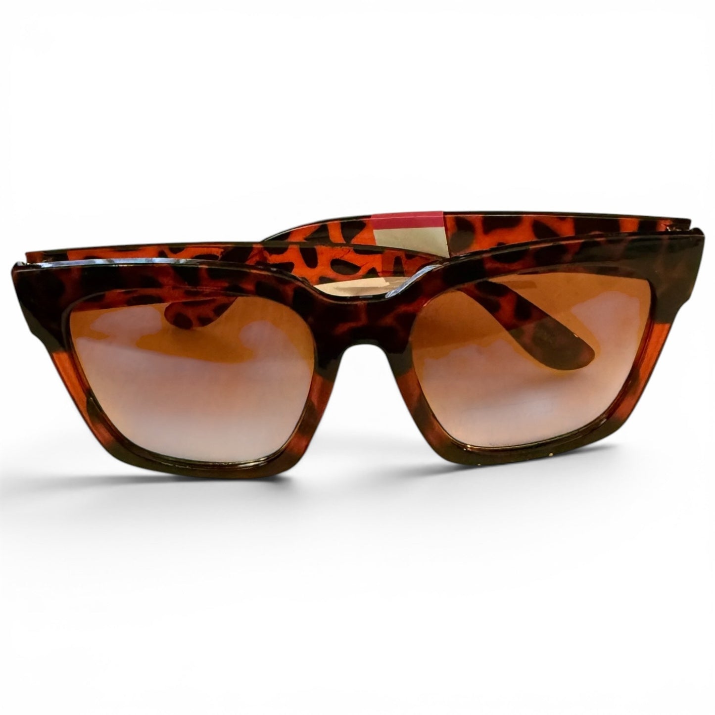 Wide Frame Women's Tortoise Shell Sunglasses Ultraviolet Protection